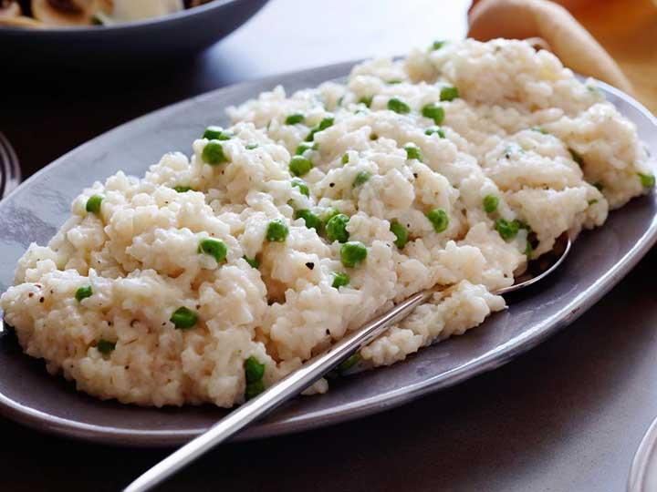 risotto on plate
