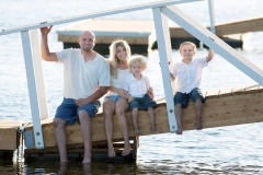 River Islands Family on a Dock