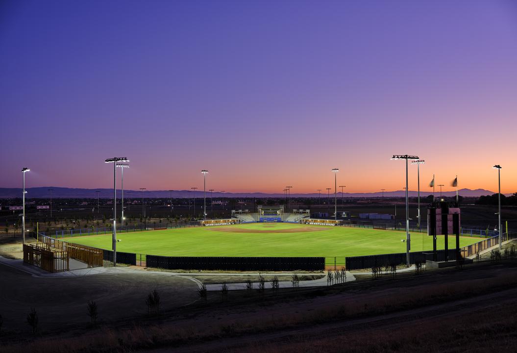 Islanders Field at Sunset