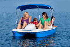 Paddleboat on a Lake at River Islands