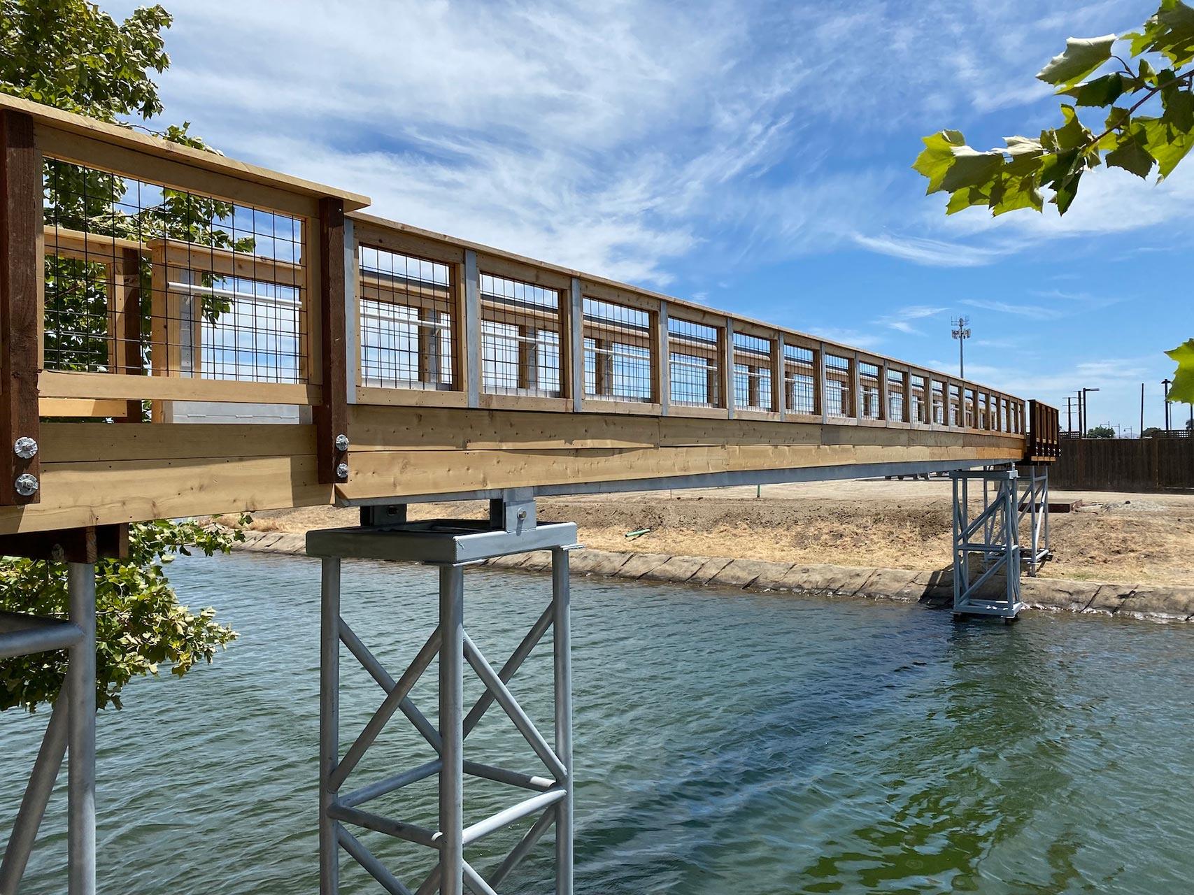 take a stroll across the new bridge at The Boathouse restaurant